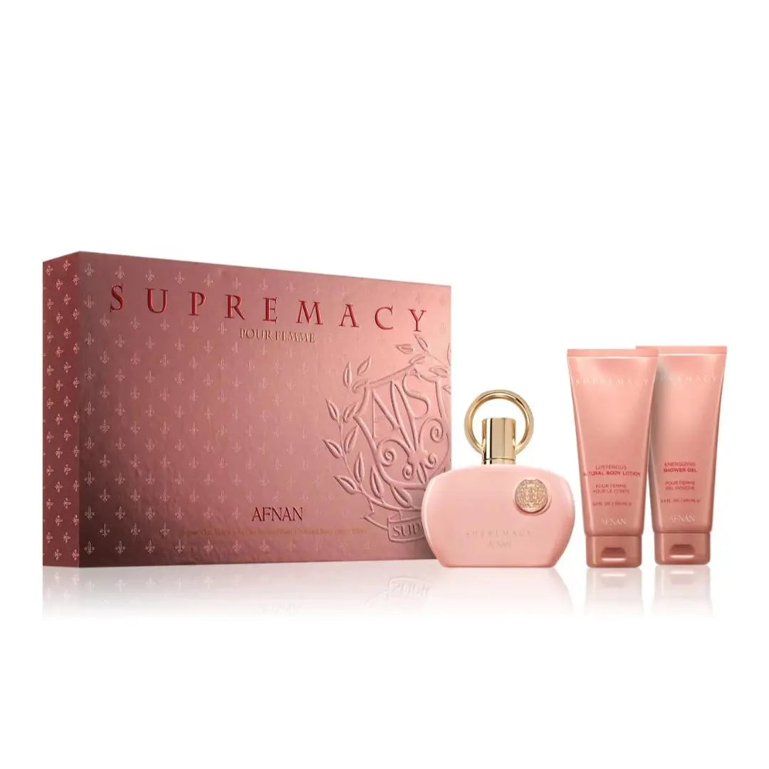 Afnan Supremacy Pour Femme Pink 3pcs Giftset
