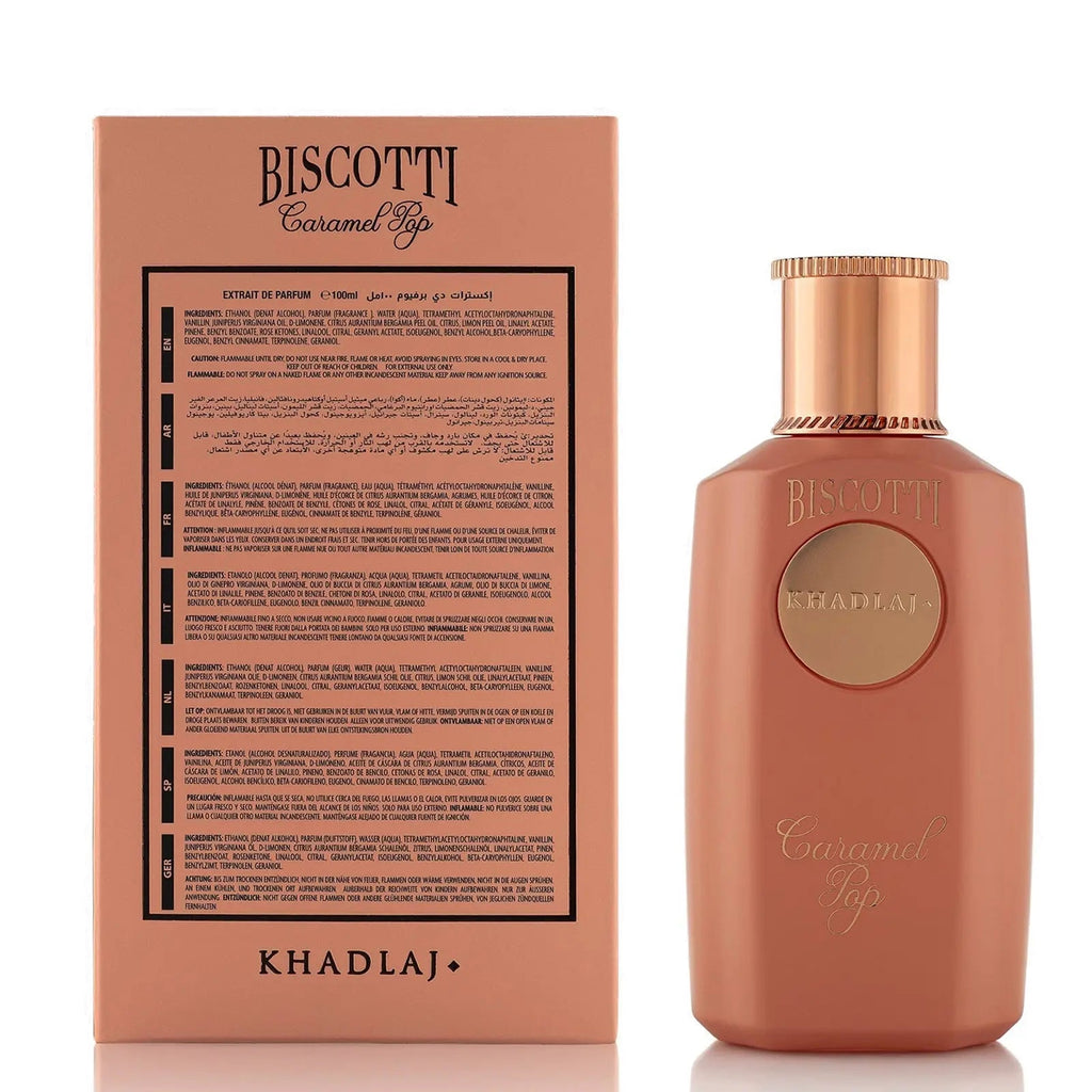 Biscotti Caramel Pop Extrait De Parfum 100ml EDP Khadlaj