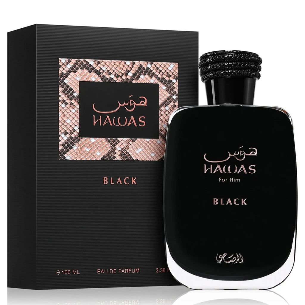 Hawas Black For Him Perfume 100ml EDP Rasasi
