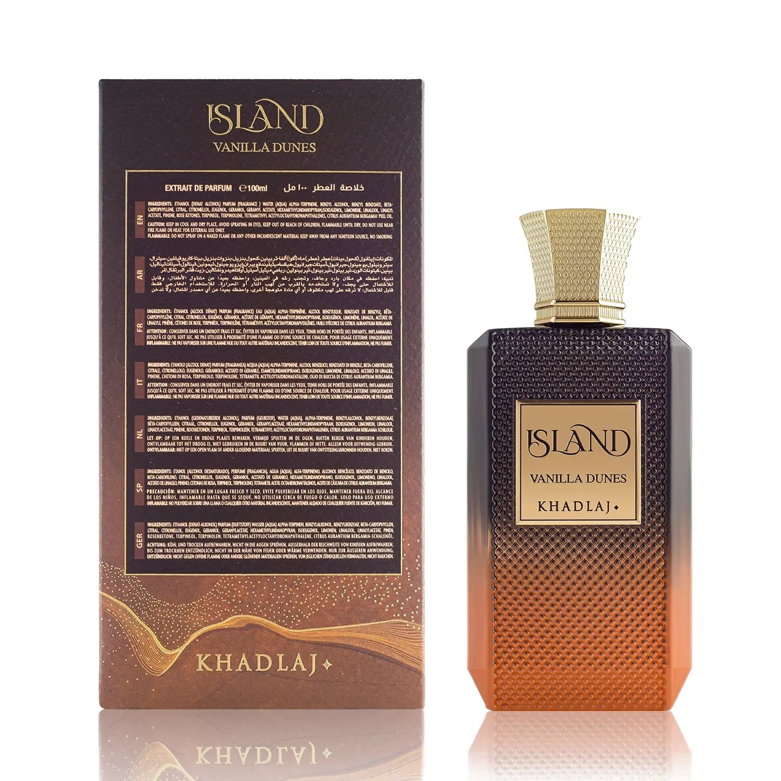 Island Vanilla Dunes Extrait De Parfum 100ml By Khadlaj