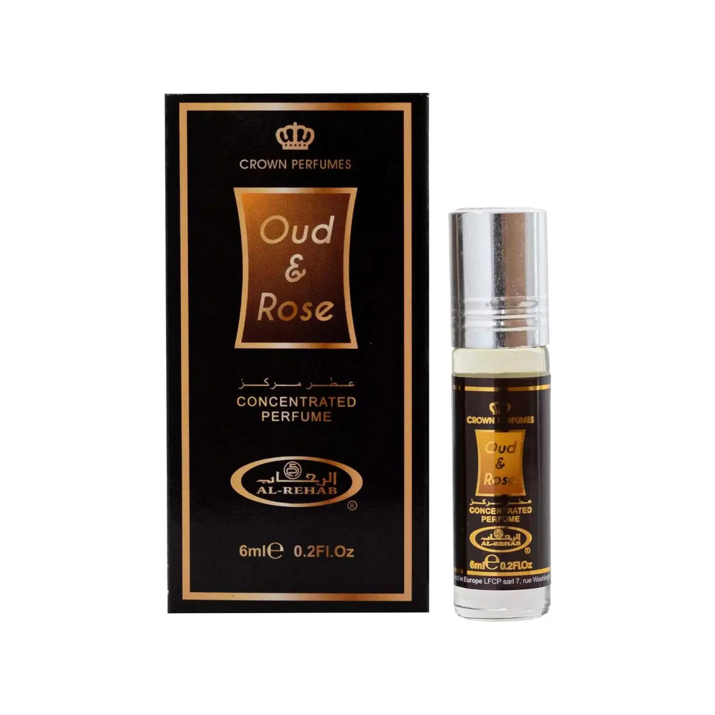 Oud & Rose Perfume Oil 6ml Al Rehab