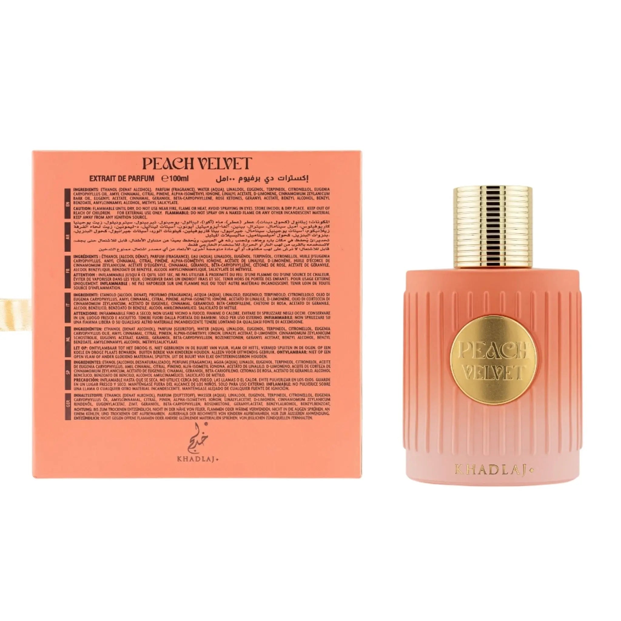 Peach Velvet Perfume 100ml EDP Khadlaj