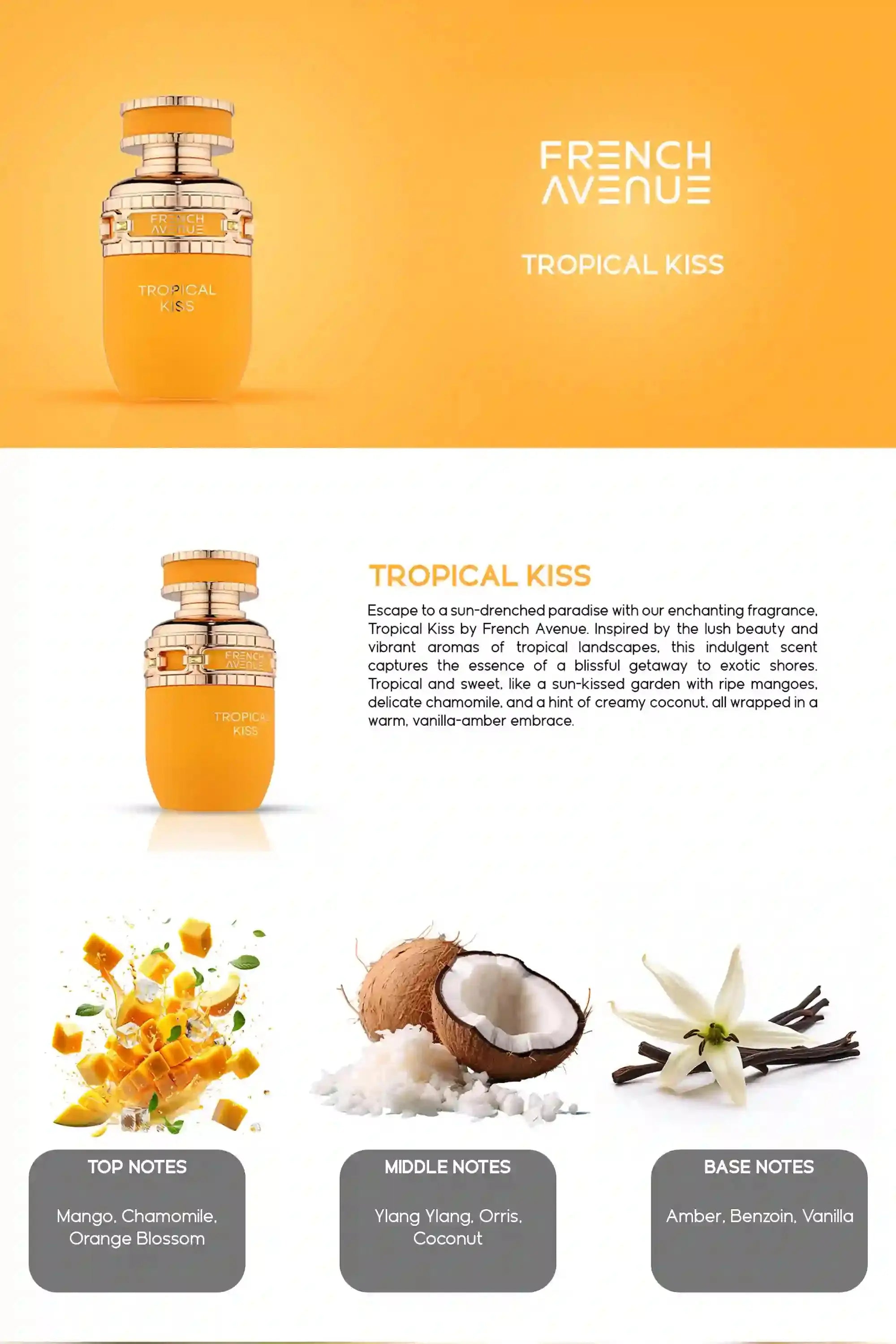 Tropical Kiss 80ml EDP French Avenue by Fragrance World