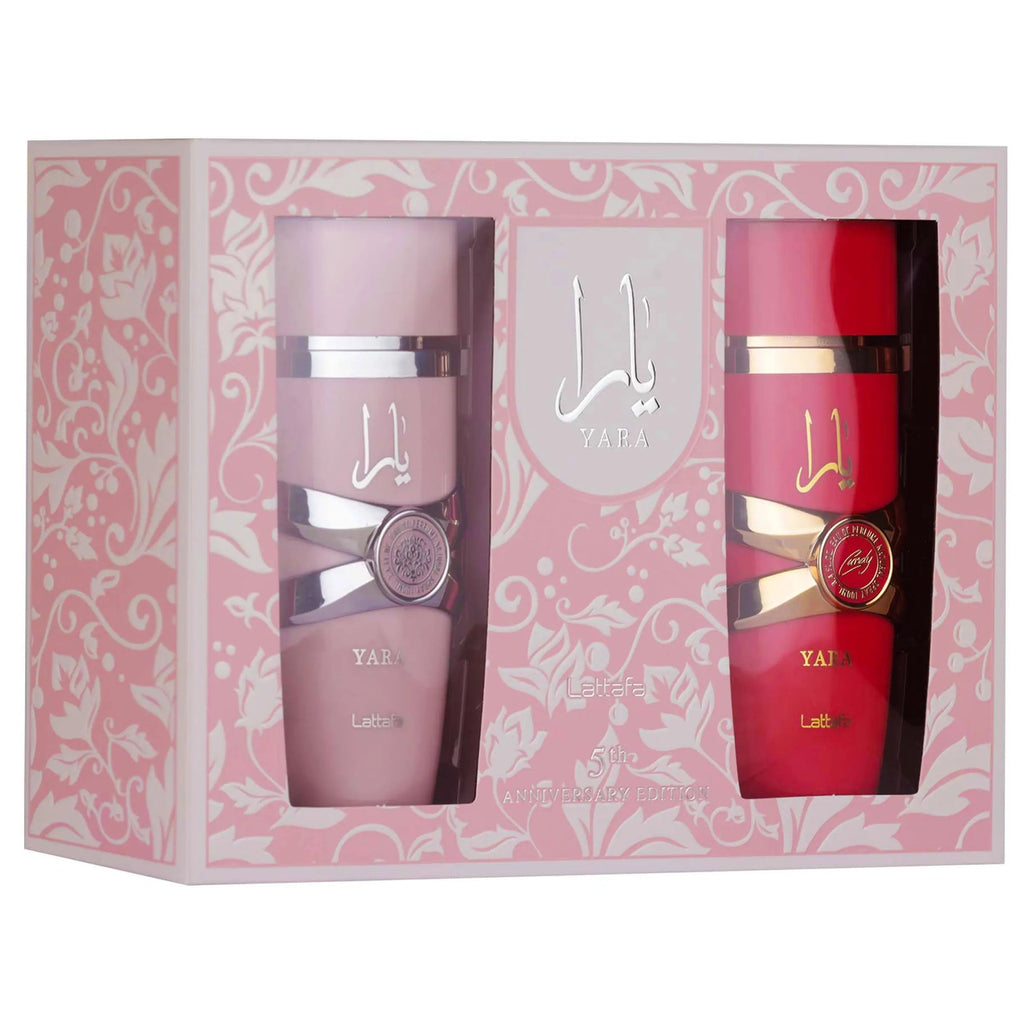 Yara 5th Anniversary Edition Gift Set Lattafa Yara and Yara Candy